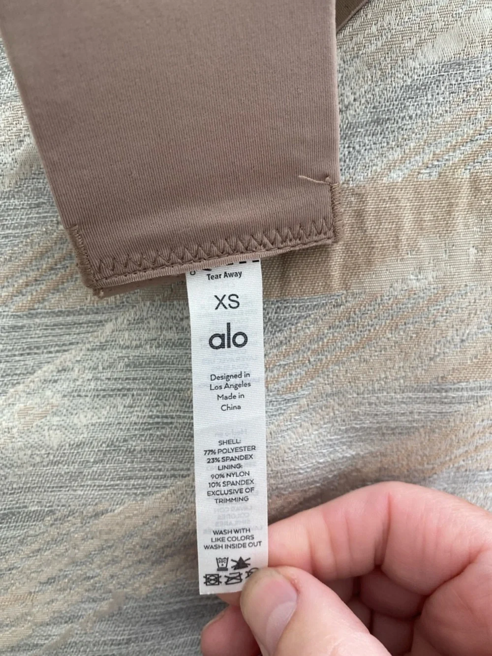 ALO Yoga Sports Bra with Black Trim and Striped Band

Size XS - Picture 3 of 5